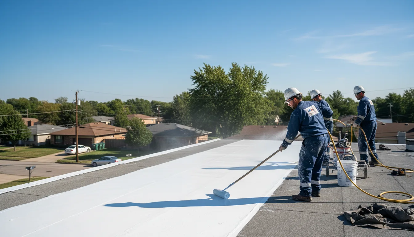 Commercial roof coating in Duryea, PA near me